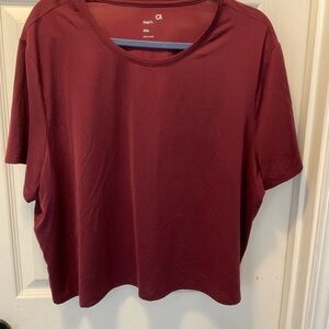 GAP Women's Burgundy Short Sleeve Tee